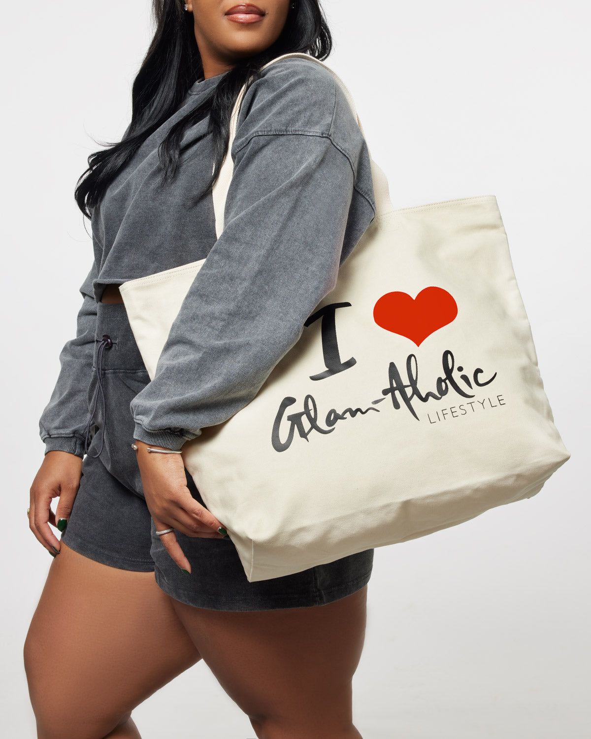 SIGNATURE LOGO CANVAS TOTE - RED