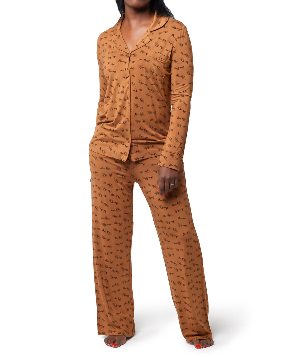 Signature Pajamas Standard - Brown | Comfortable & Stylish Set | Glam ...