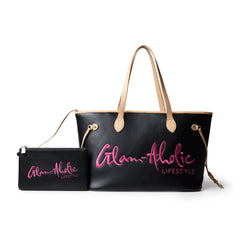 THE ORIGINAL GLAM TOTE - BLACK PINK