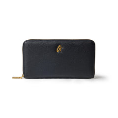 PEBBLE JUMBO WALLET BLACK