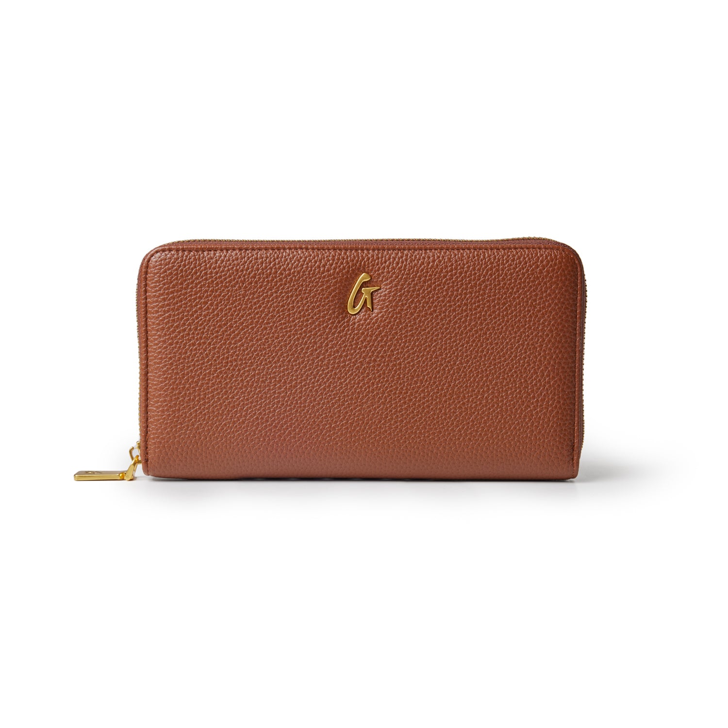 PEBBLE JUMBO WALLET BROWN