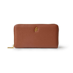 PEBBLE JUMBO WALLET BROWN