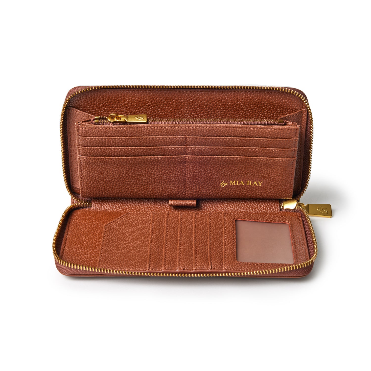 PEBBLE JUMBO WALLET BROWN