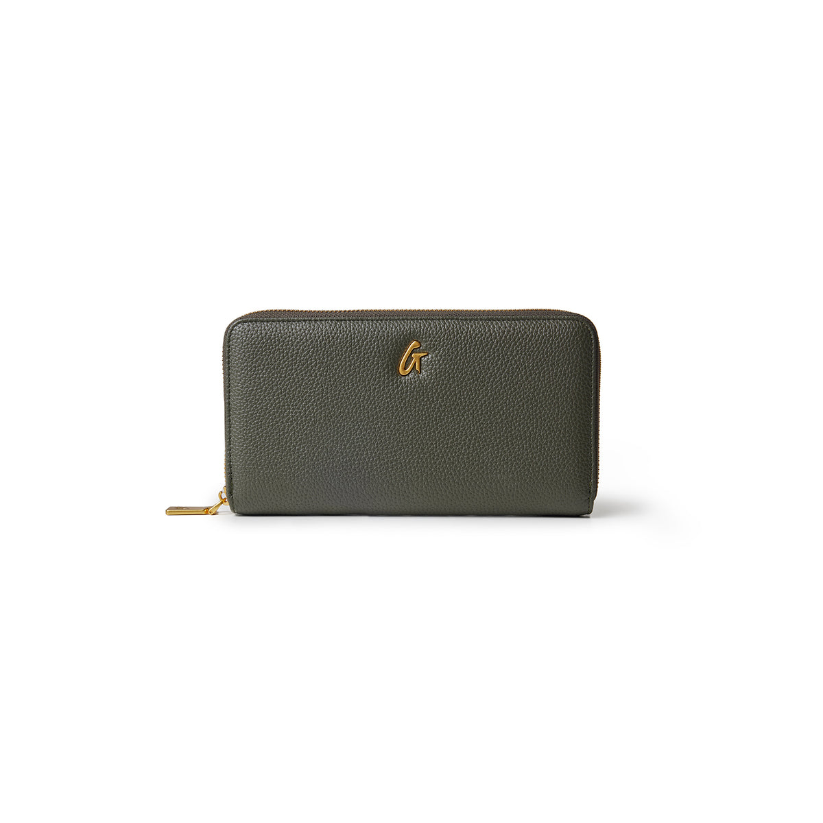 PEBBLE JUMBO WALLET OLIVE GREEN | Vegan Leather Wallet with