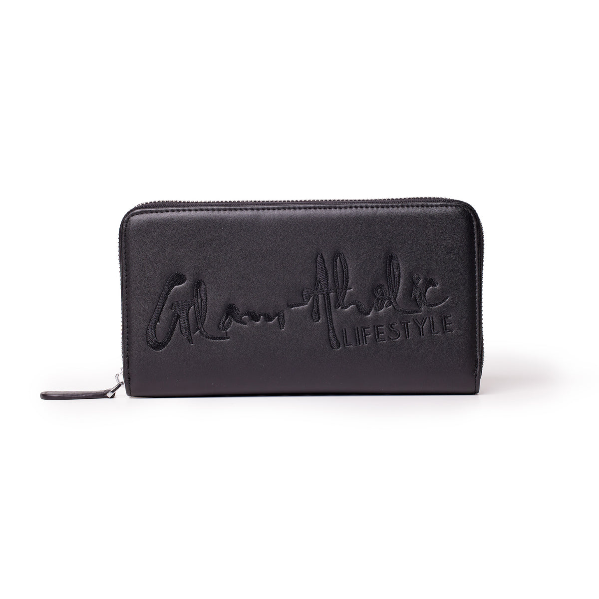 Glam-Aholic Lifestyle Signature Logo Jumbo Wallet in Black