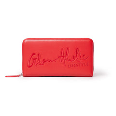 SIGNATURE LOGO JUMBO WALLET RED