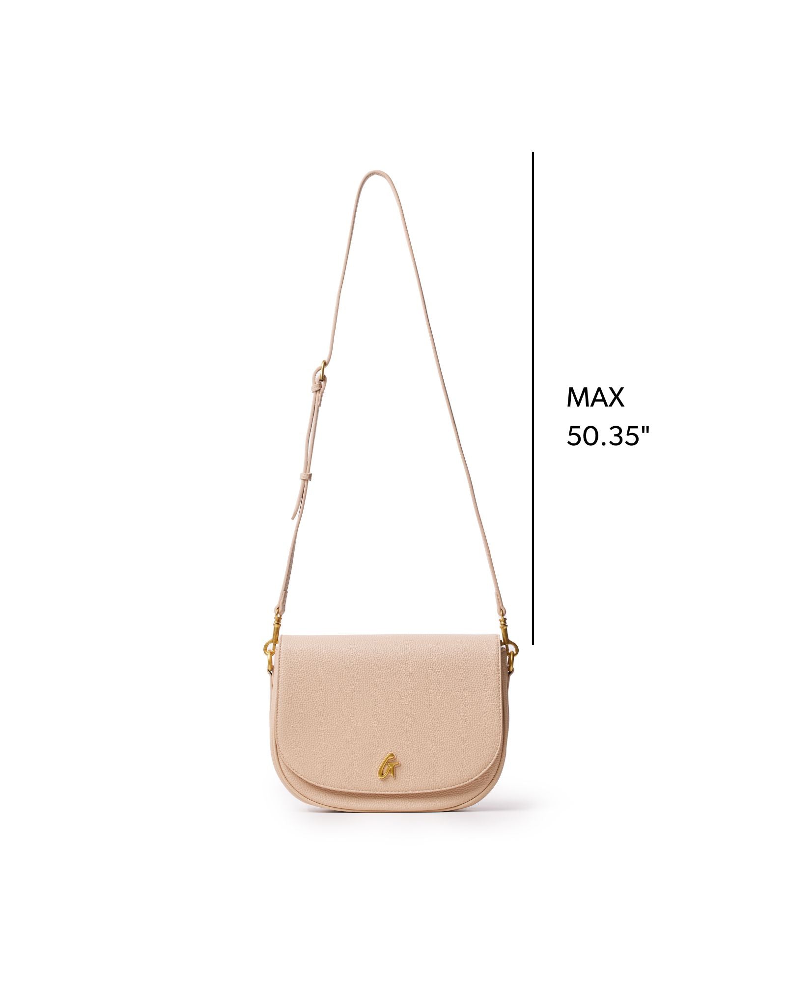 Glam-Aholic Lifestyle: Nude Large Pebble Shoulder Bag - Vegan