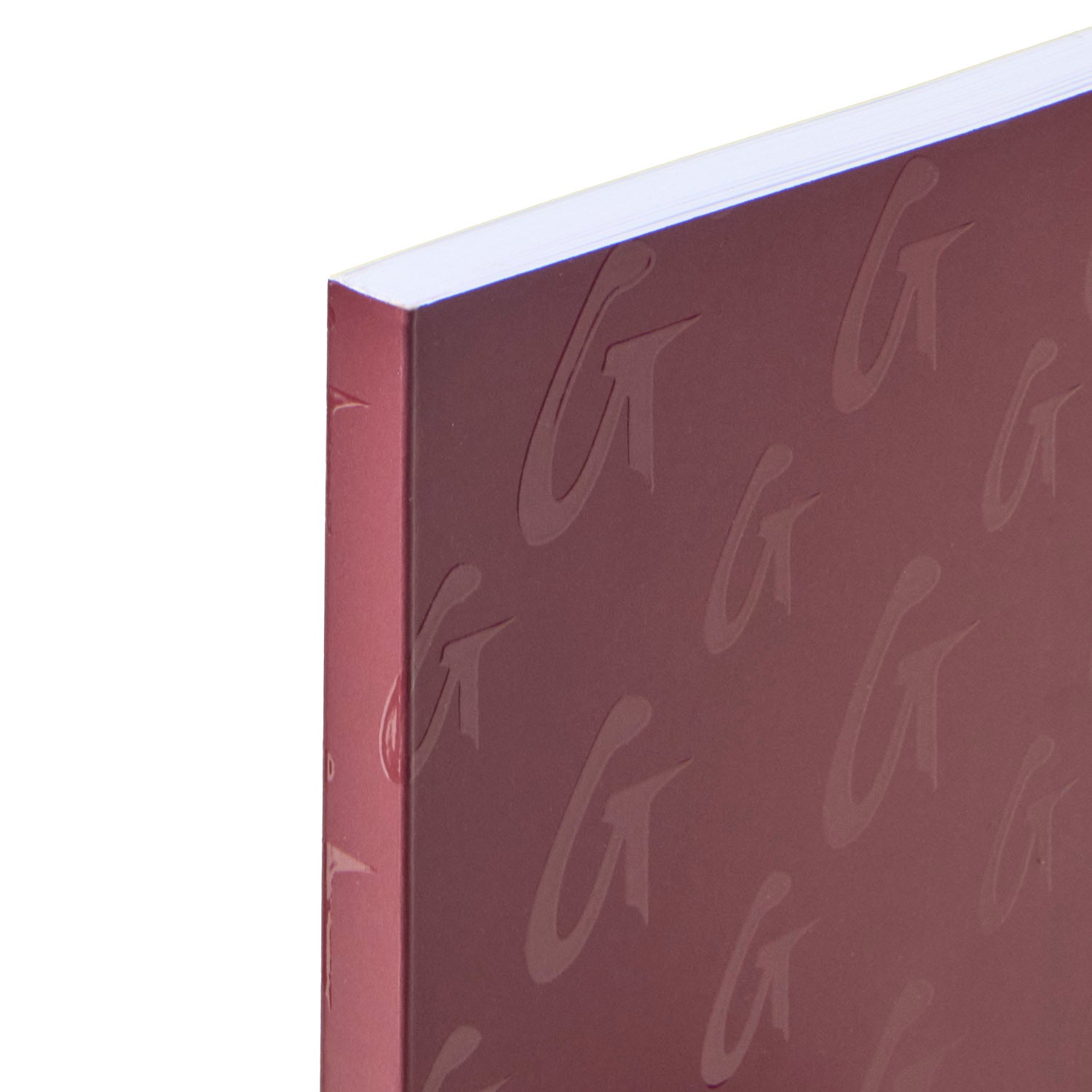MONOGRAM NOTEBOOK - BURGUNDY