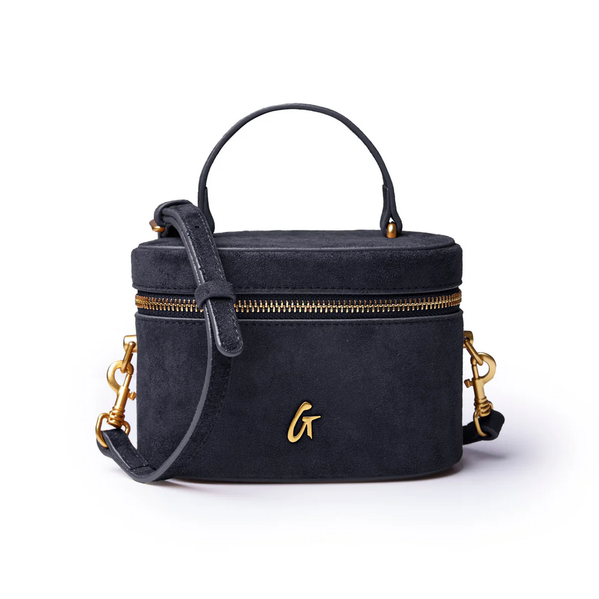 Mini Suede Vanity Bag | Black | Small & Versatile Handbag - Glam Mini Suede Vanity Bag | Black | Small & Versatile Handbag - Glam