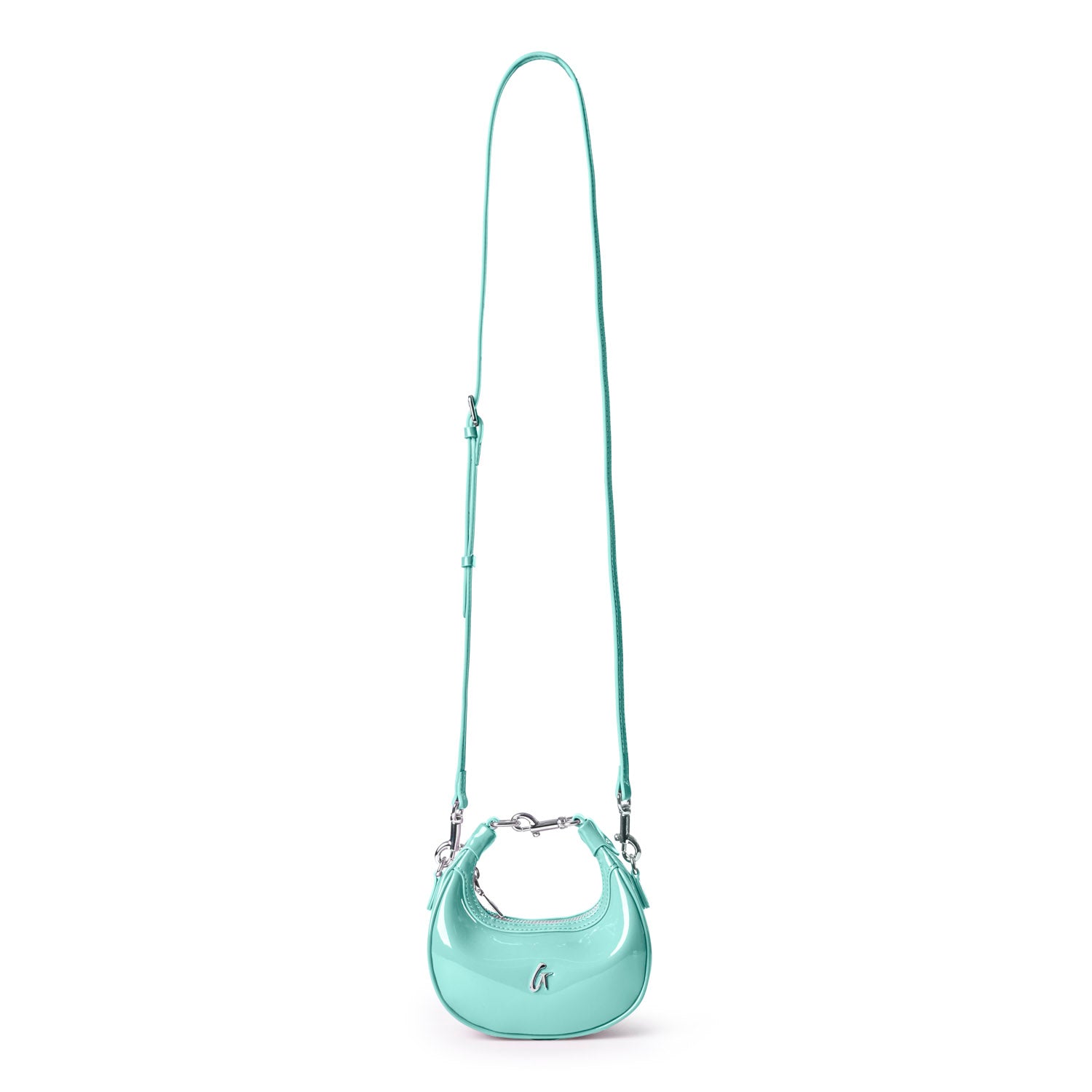 NANO MIRROR HOBO BAG - MIRROR TEAL