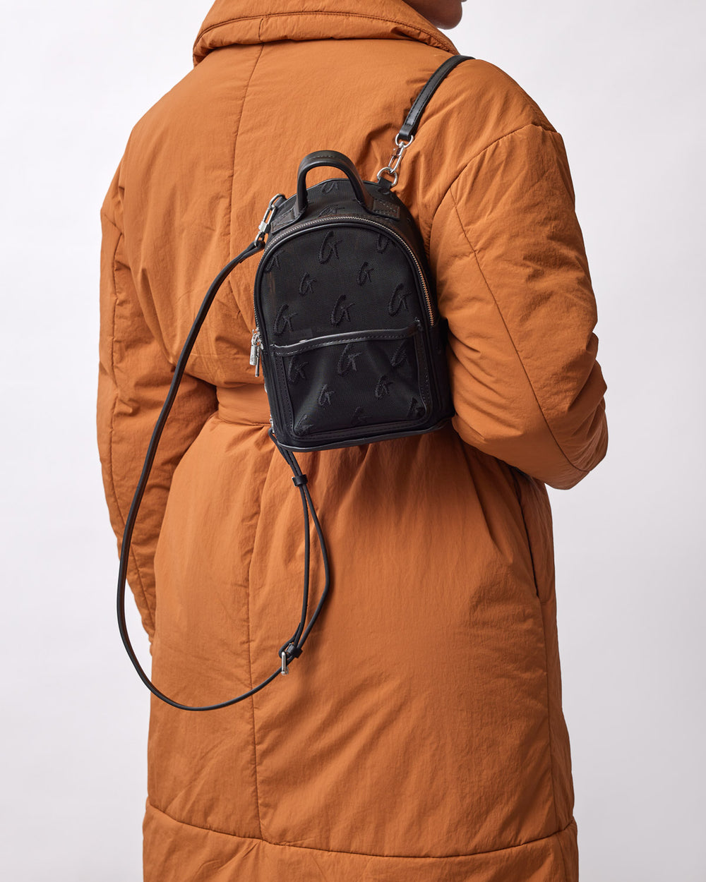 Mini Mesh Backpack - Sheer Monogram Accessible Front Zip Pocket