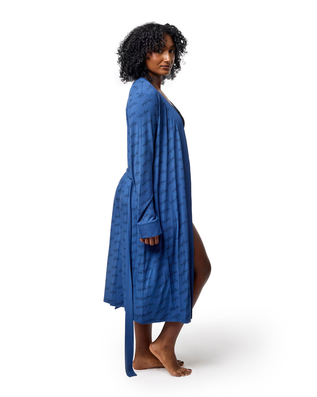 SIGNATURE LUXE ROBE - NAVY