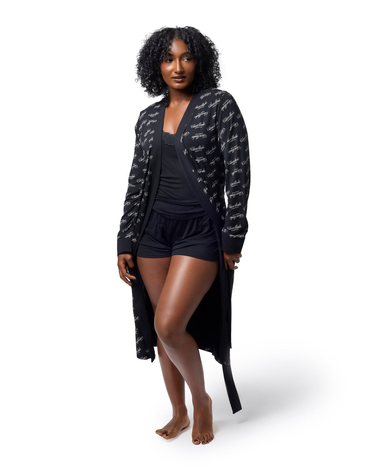 SIGNATURE LUXE ROBE - BLACK