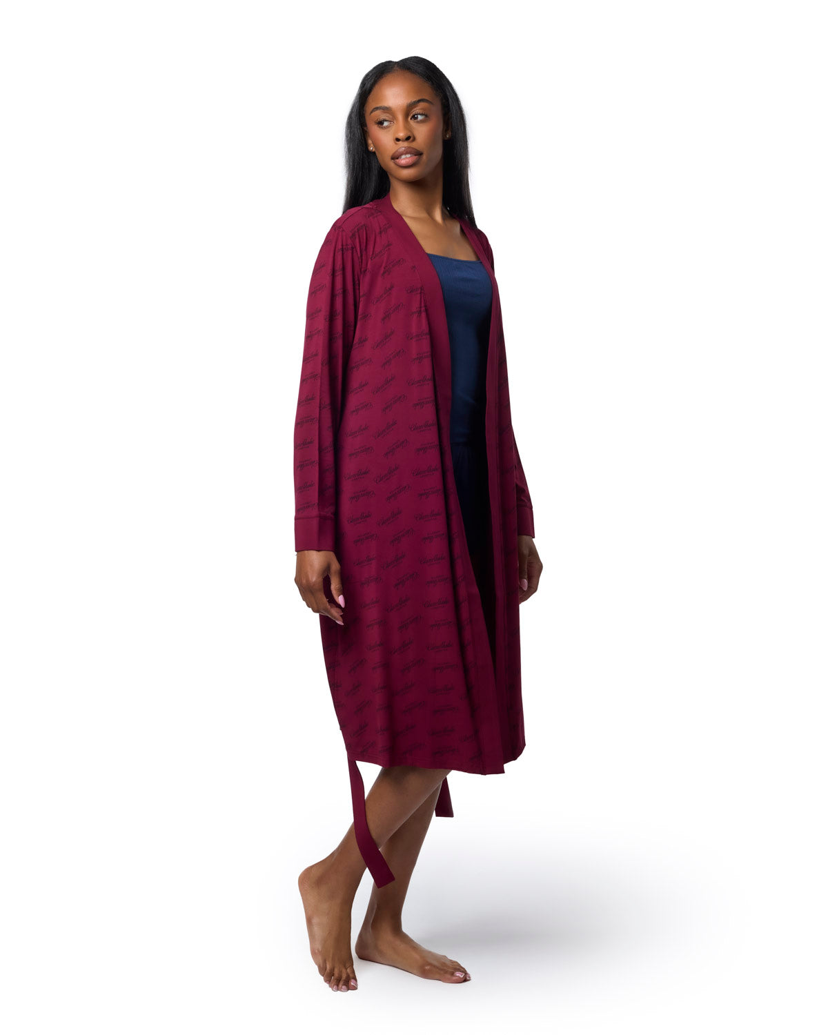 SIGNATURE LUXE ROBE - BURGUNDY