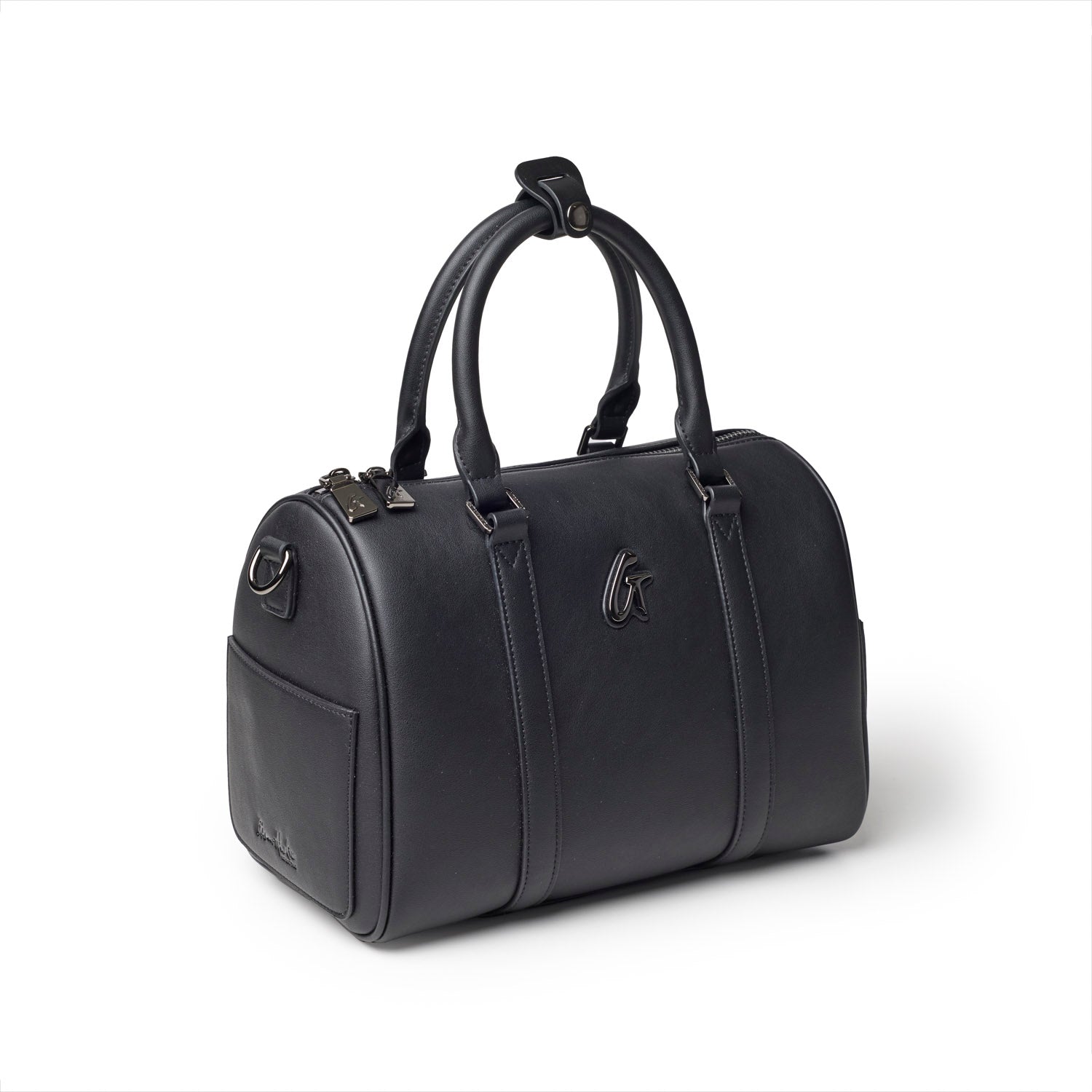 MEDIUM STANDARD GAL BOSTON BAG - BLACK