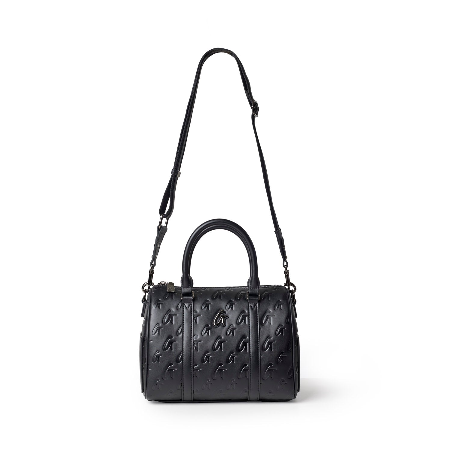 MEDIUM MONOGRAM GAL BOSTON BAG - BLACK