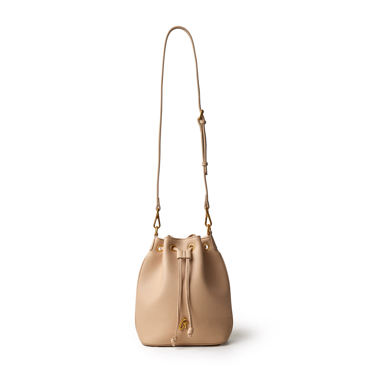Bevel Bucket Bag In Light Nude