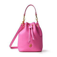 PEBBLE MEDIUM BUCKET BAG HOT PINK