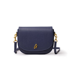 PEBBLE SHOULDER BAG NAVY MEDIUM