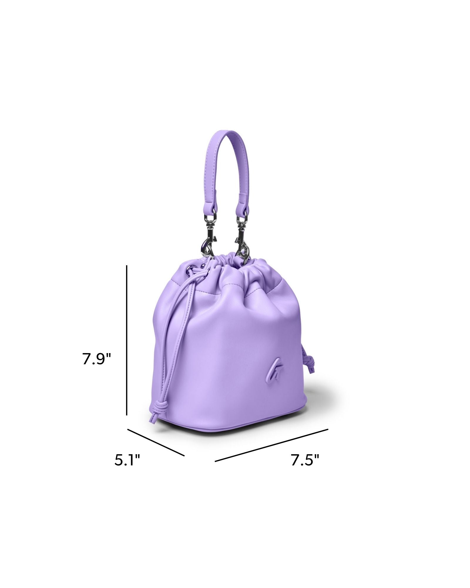 MINI DRAWSTRING BUCKET BAG - LAVENDER