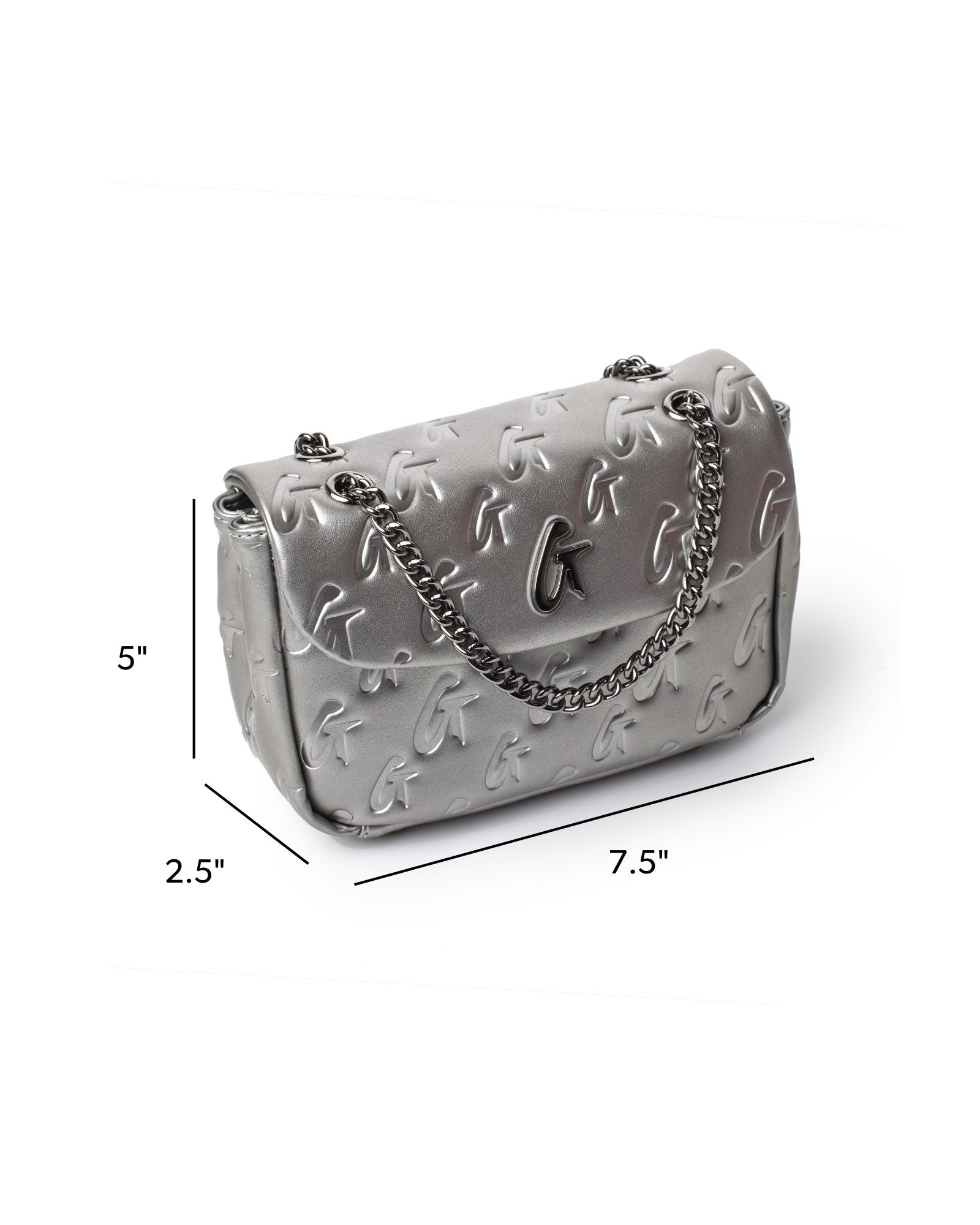Monogram Mini Classic Flap Bag in Platinum - Luxe and Feminine Style