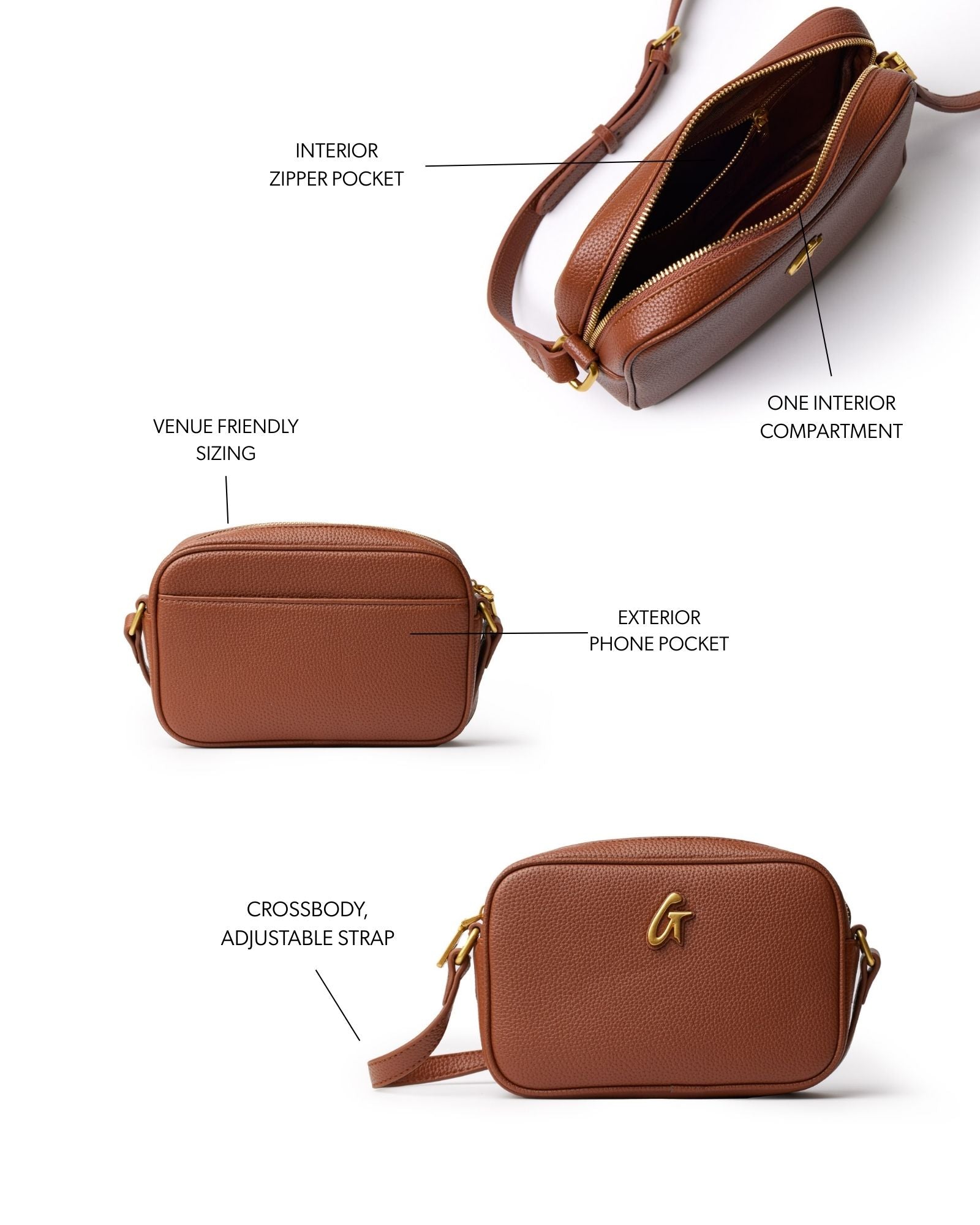 ショルダーバッグ URBANBOBBY  Vanves mini CAMEL Ozzy Bag - Camel | CULBIA