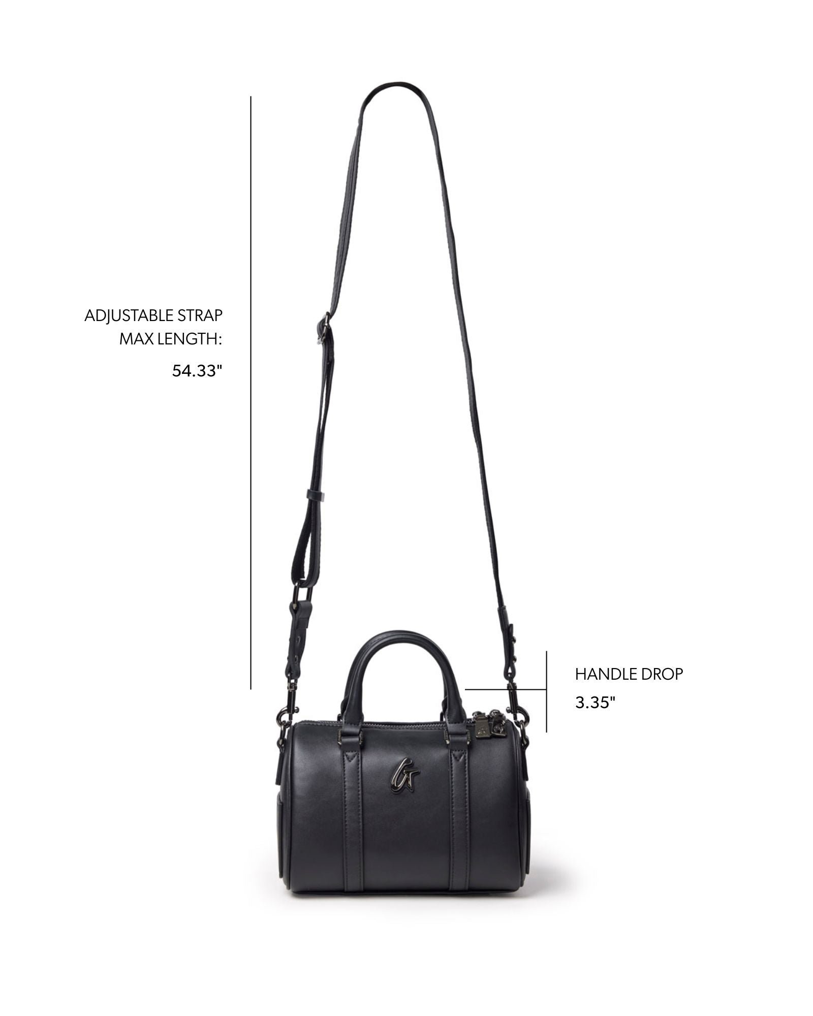 Mini Standard Gal Boston Bag | Black | Structured Design | Glam-Aholic