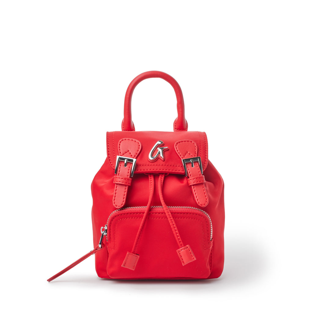 fashion mini backpack bag Affordable Luxury Red Nylon Women's Travel Toiletry Wash accentuated by gold Capt. Harry's Fishing Supply Model:SKP-BTS71025