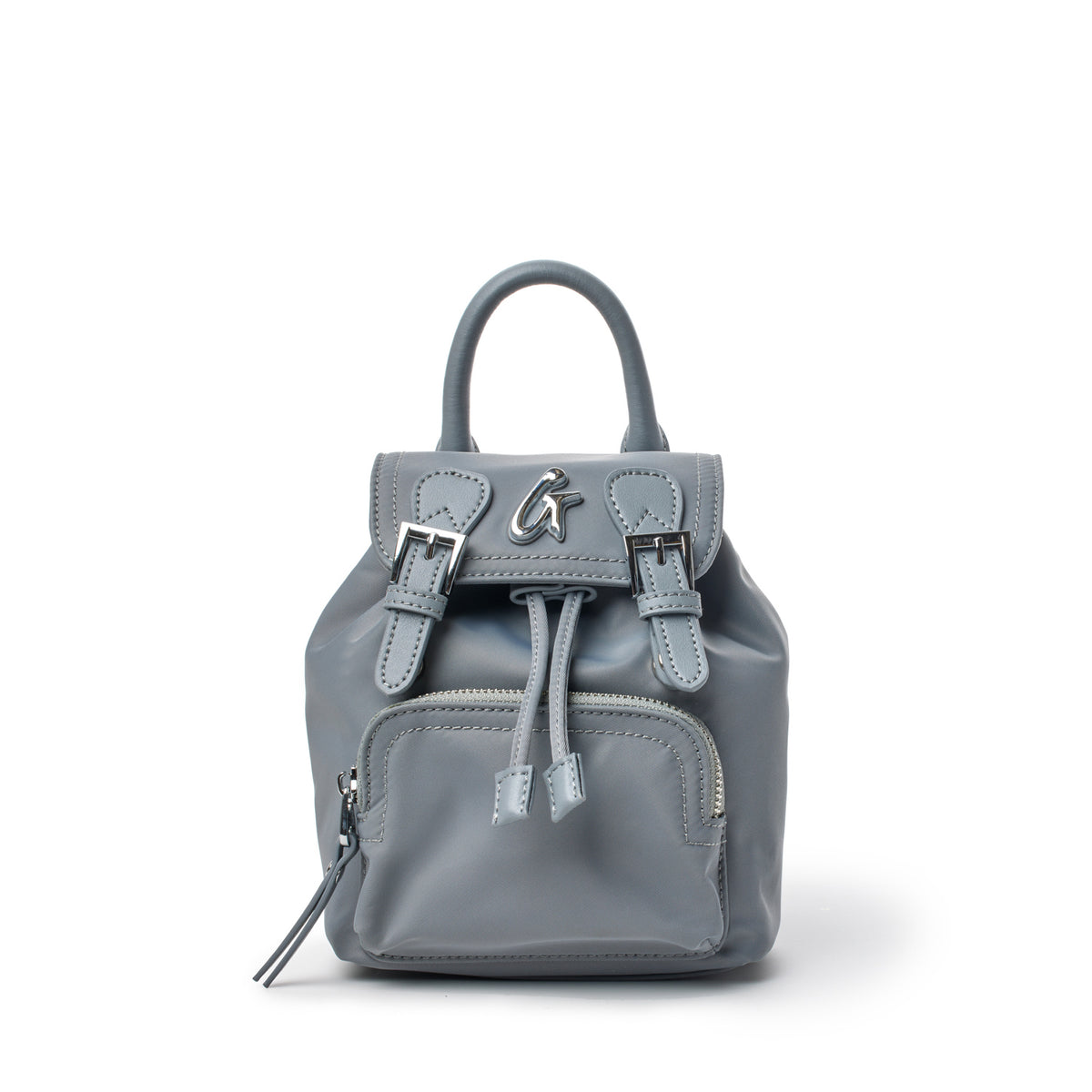 Mini Nylon Backpack | Glam-Aholic Lifestyle | Gray | Small