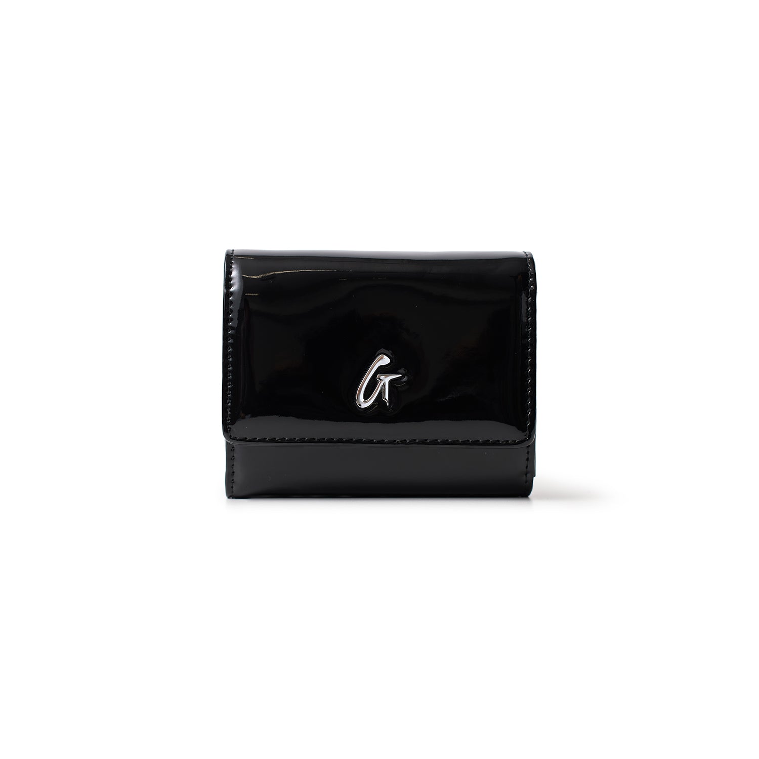 STANDARD MIRROR BLACK COMPACT WALLET