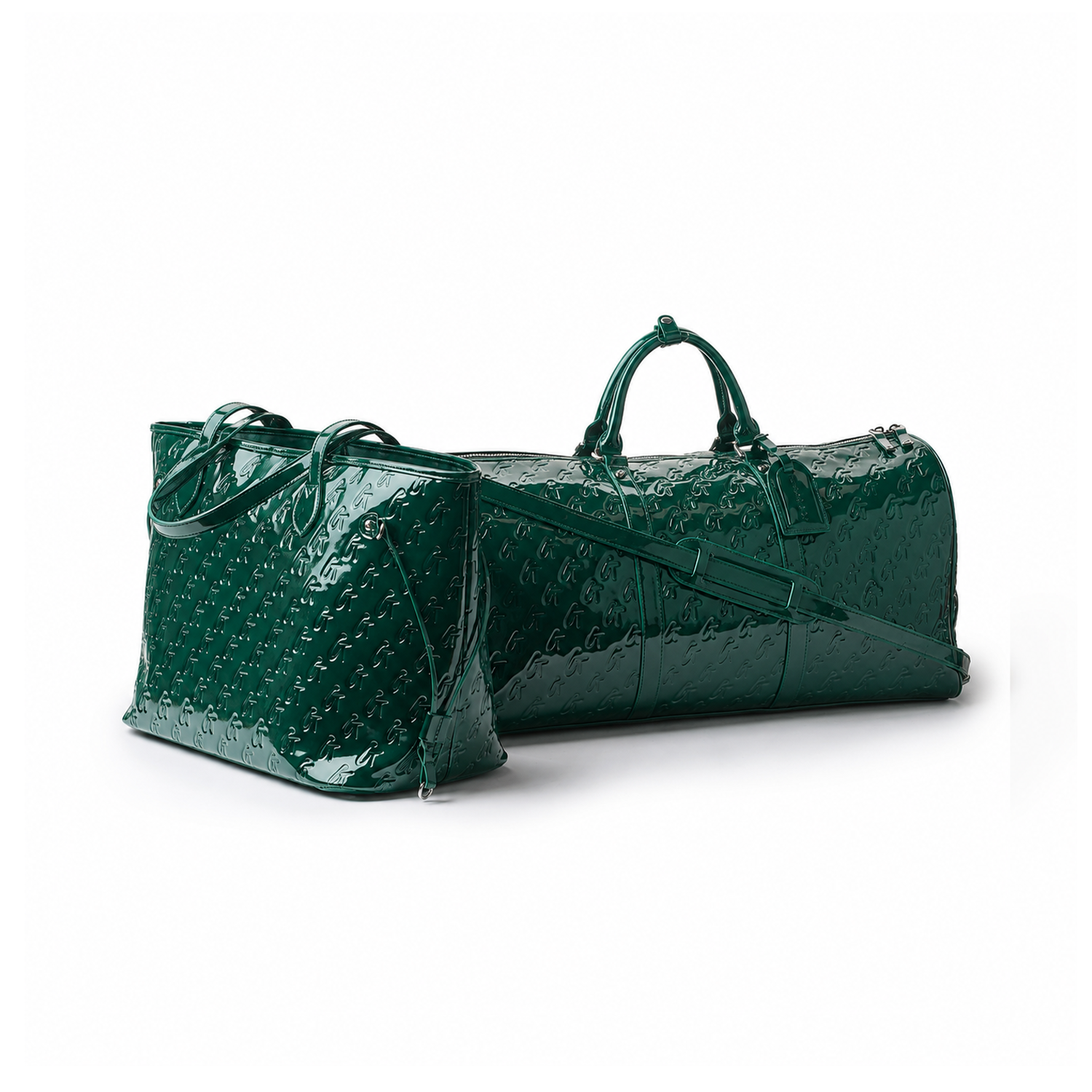 MONOGRAM TRAVEL SET - MIRROR GREEN