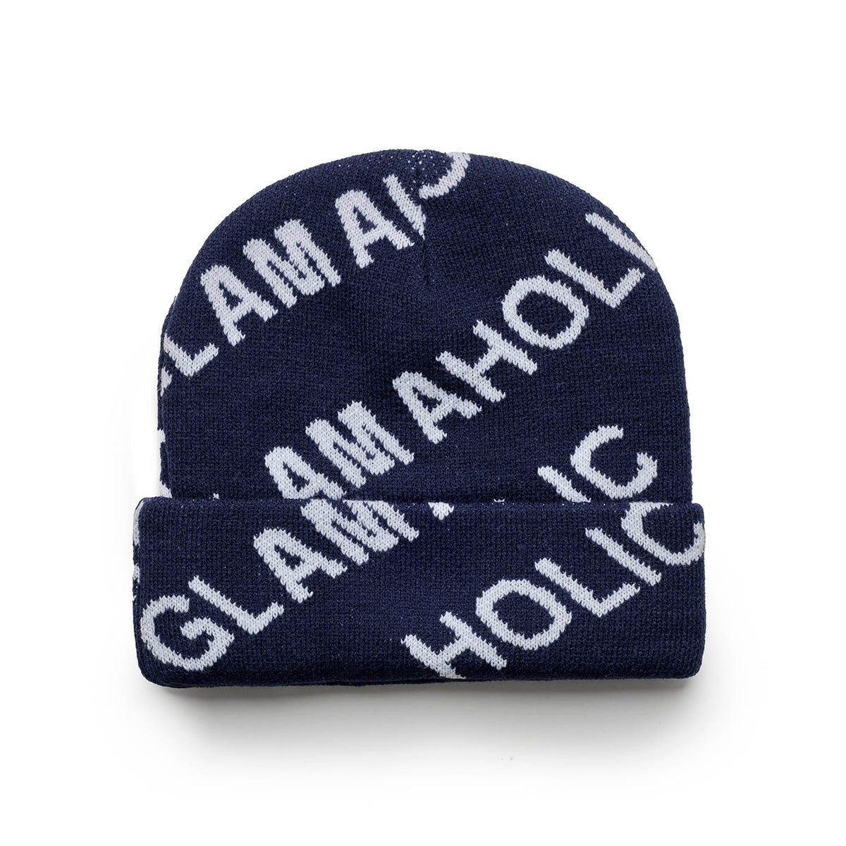 MONOGRAM BEANIE - NAVY