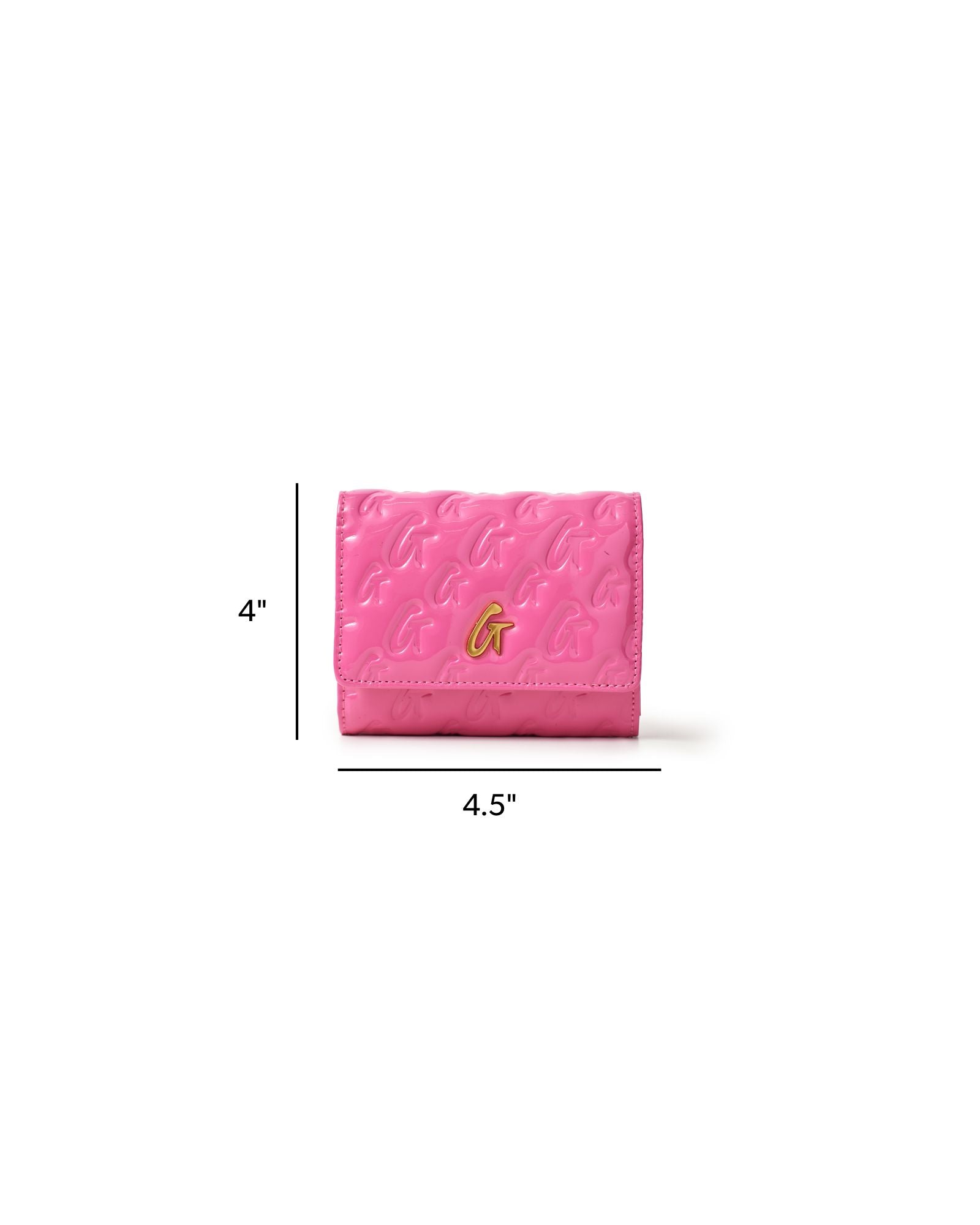 MONOGRAM MIRROR HOT PINK COMPACT WALLET