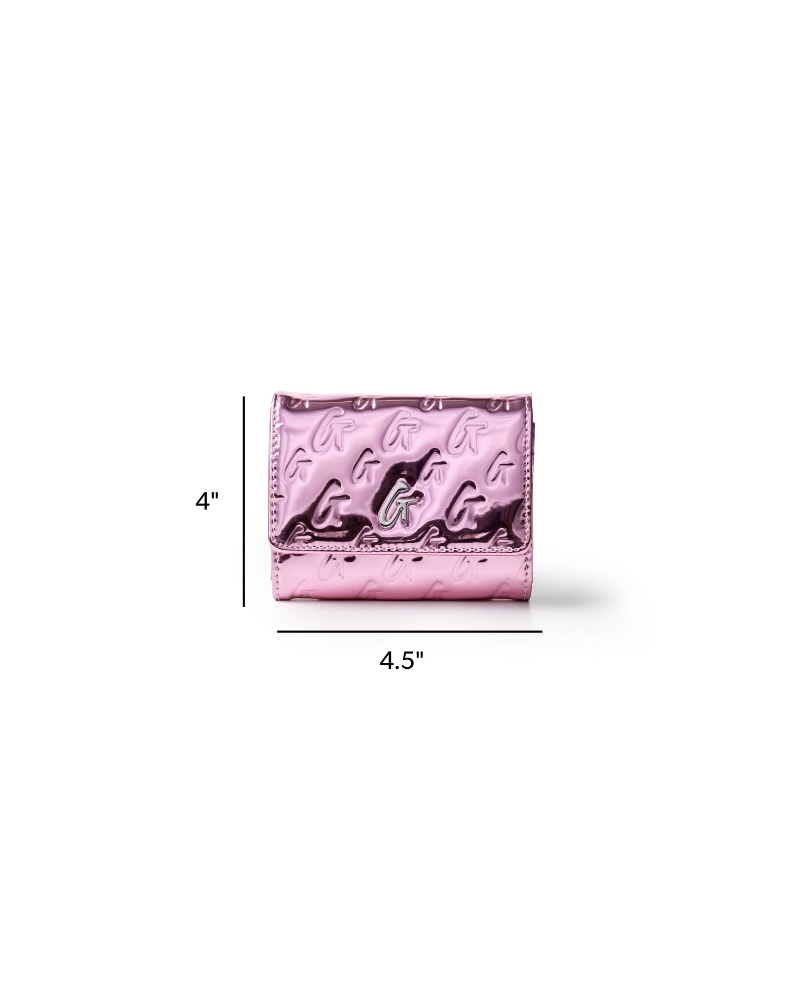 METALLIC MONOGRAM COMPACT WOC - METALLIC PINK