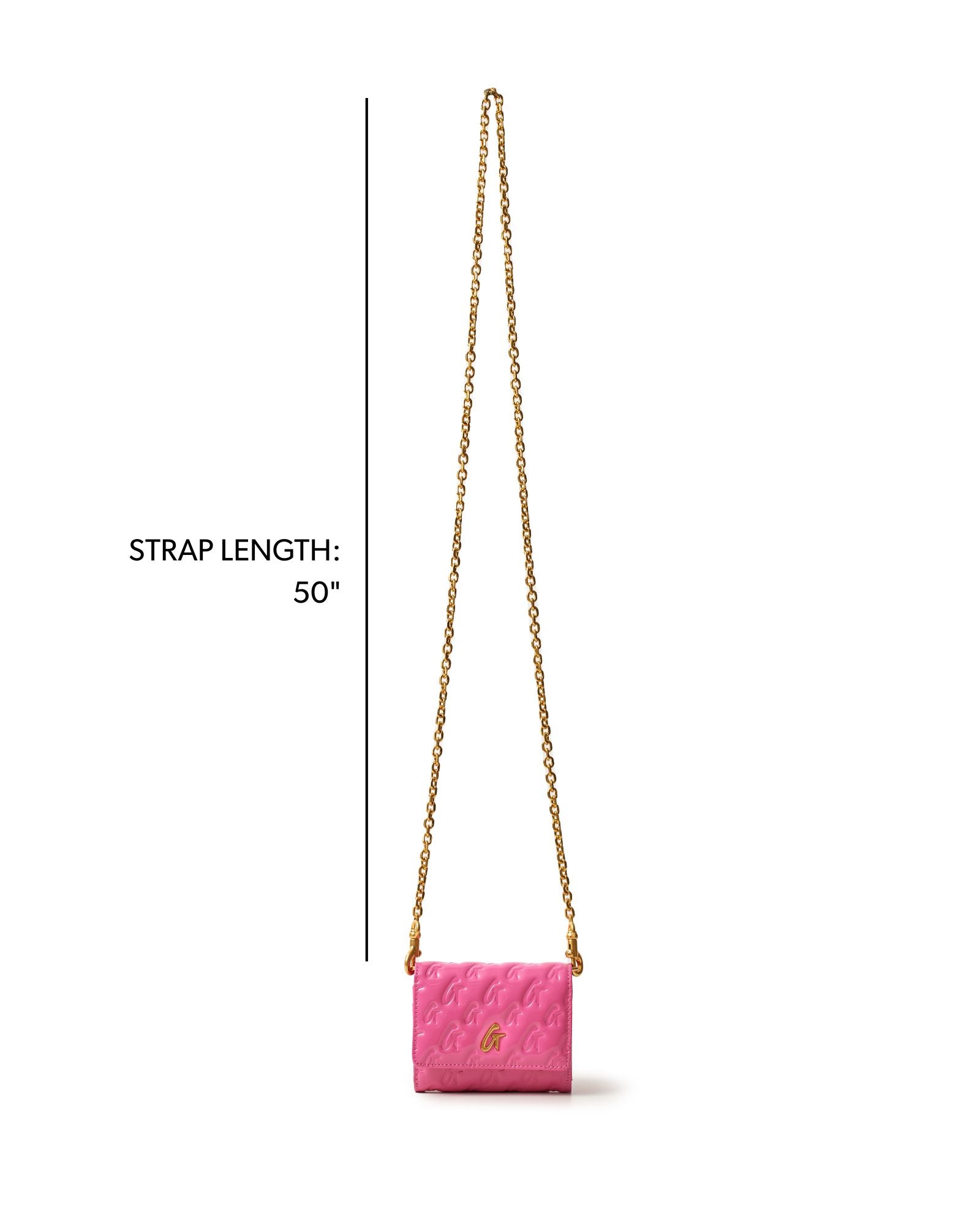 MONOGRAM MIRROR HOT PINK COMPACT WALLET