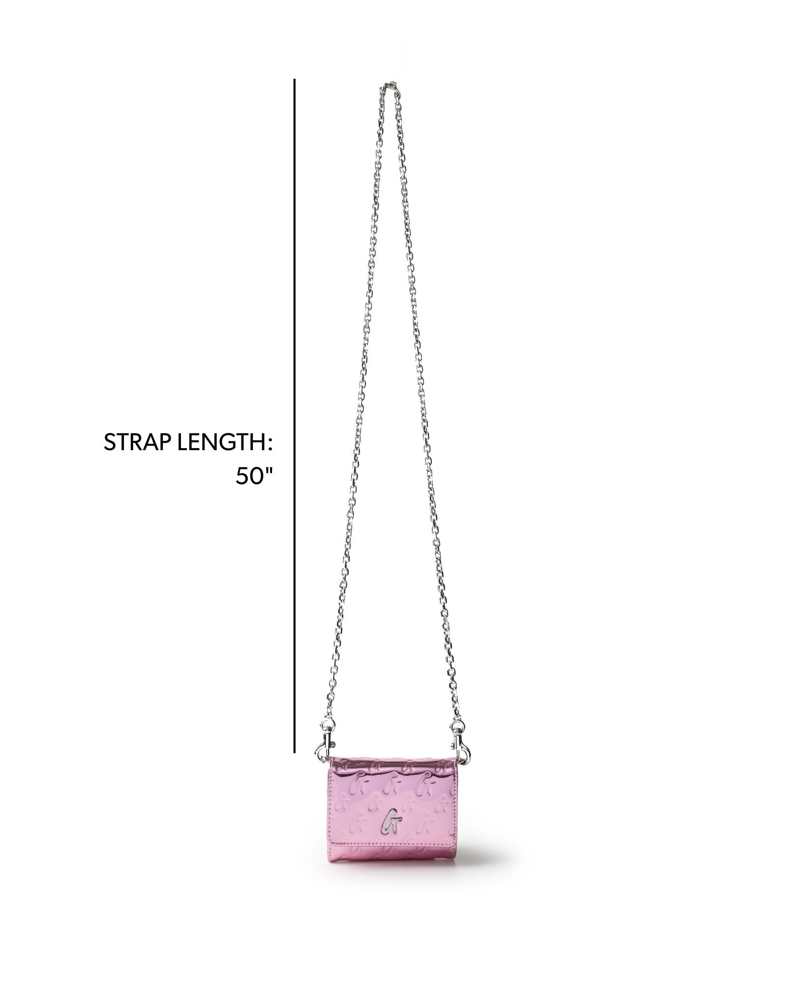 METALLIC MONOGRAM COMPACT WOC - METALLIC PINK