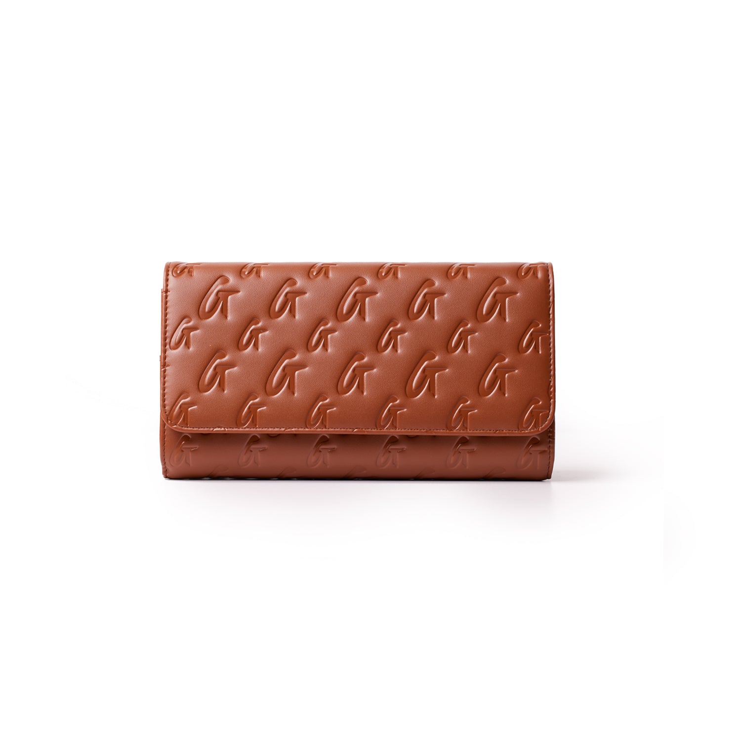 MONOGRAM TRAVEL WALLET - BROWN