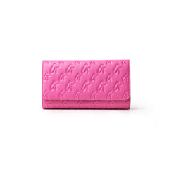 GLAM-AHOLIC LIFESTYLE PASSPORT HOLDER MONOGRAM HOT PINK