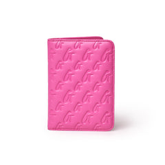 GLAM-AHOLIC LIFESTYLE PASSPORT HOLDER MONOGRAM HOT PINK