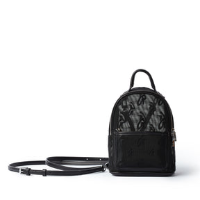 Mini Mesh Backpack - Sheer Monogram Accessible Front Zip Pocket