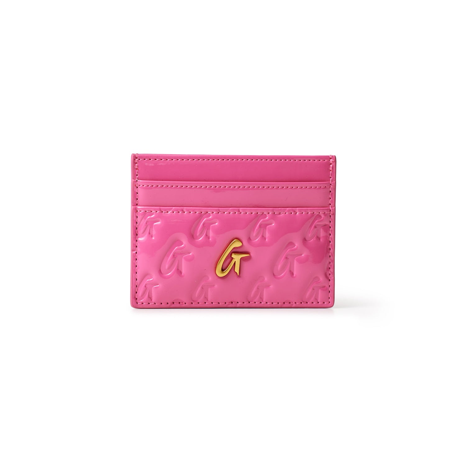 MONOGRAM GOLD COMPACT WOC CARDHOLDER BUNDLE - MIRROR HOT PINK