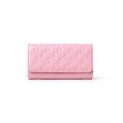 GLAM-AHOLIC MONOGRAM TRAVEL WALLET MIRROR LIGHT PINK