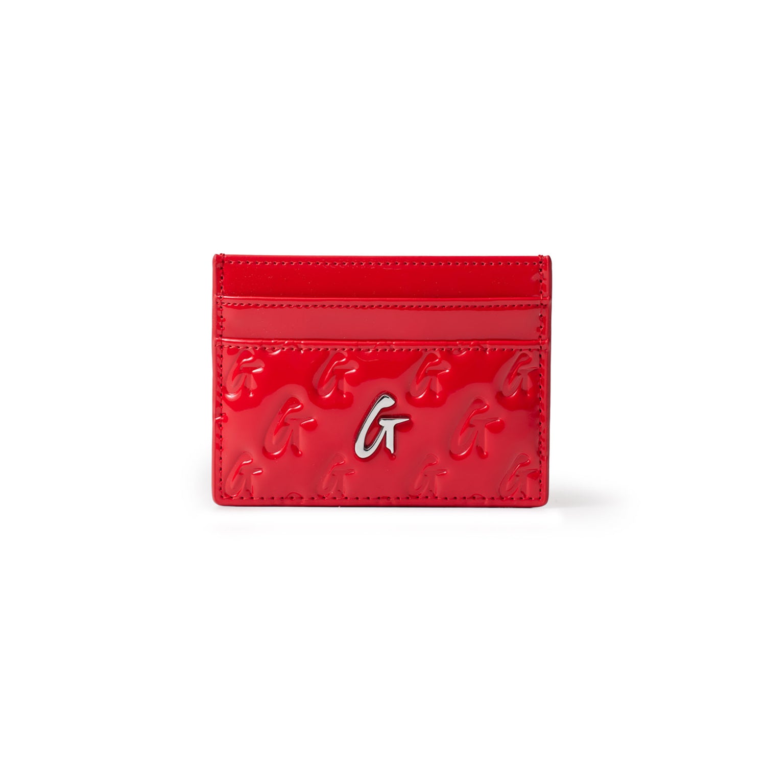 MONOGRAM SILVER COMPACT WOC CARDHOLDER BUNDLE - MIRROR RED