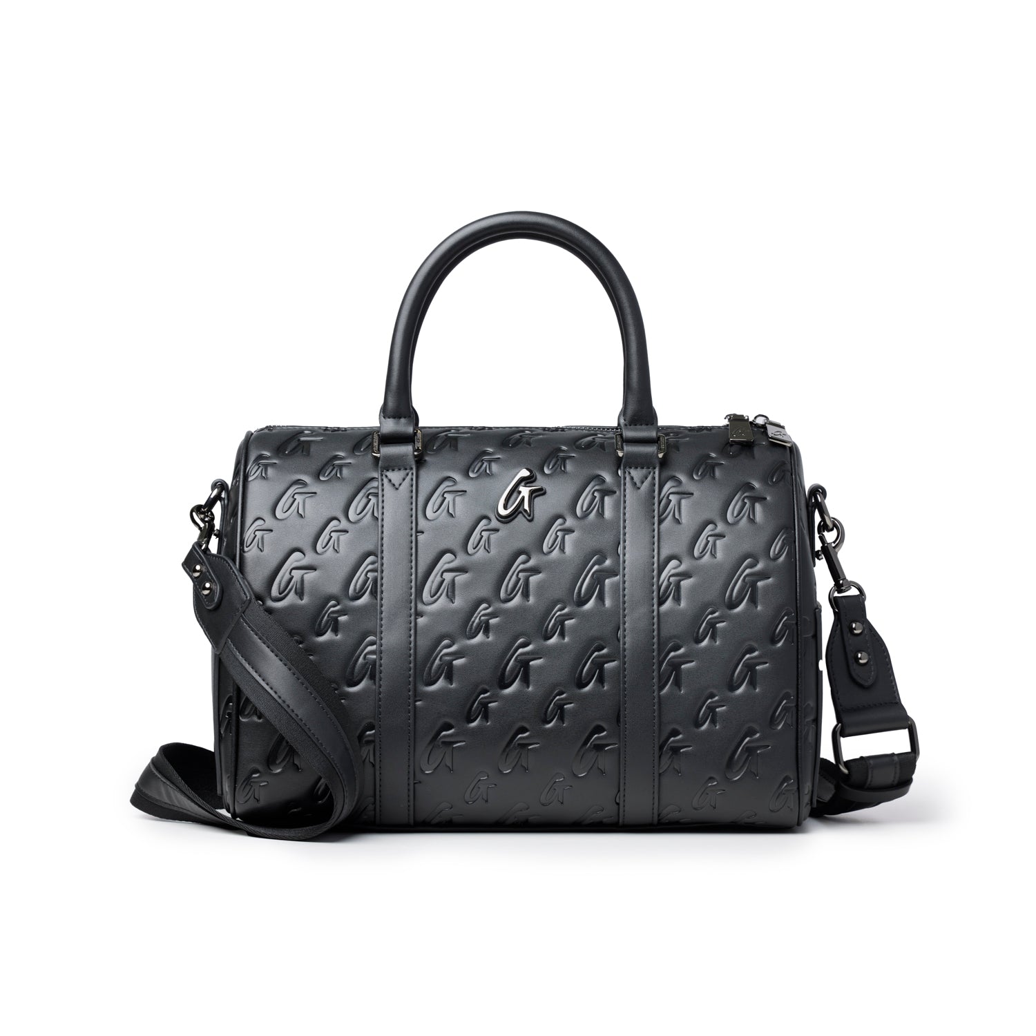LARGE MONOGRAM GAL BOSTON BAG - BLACK
