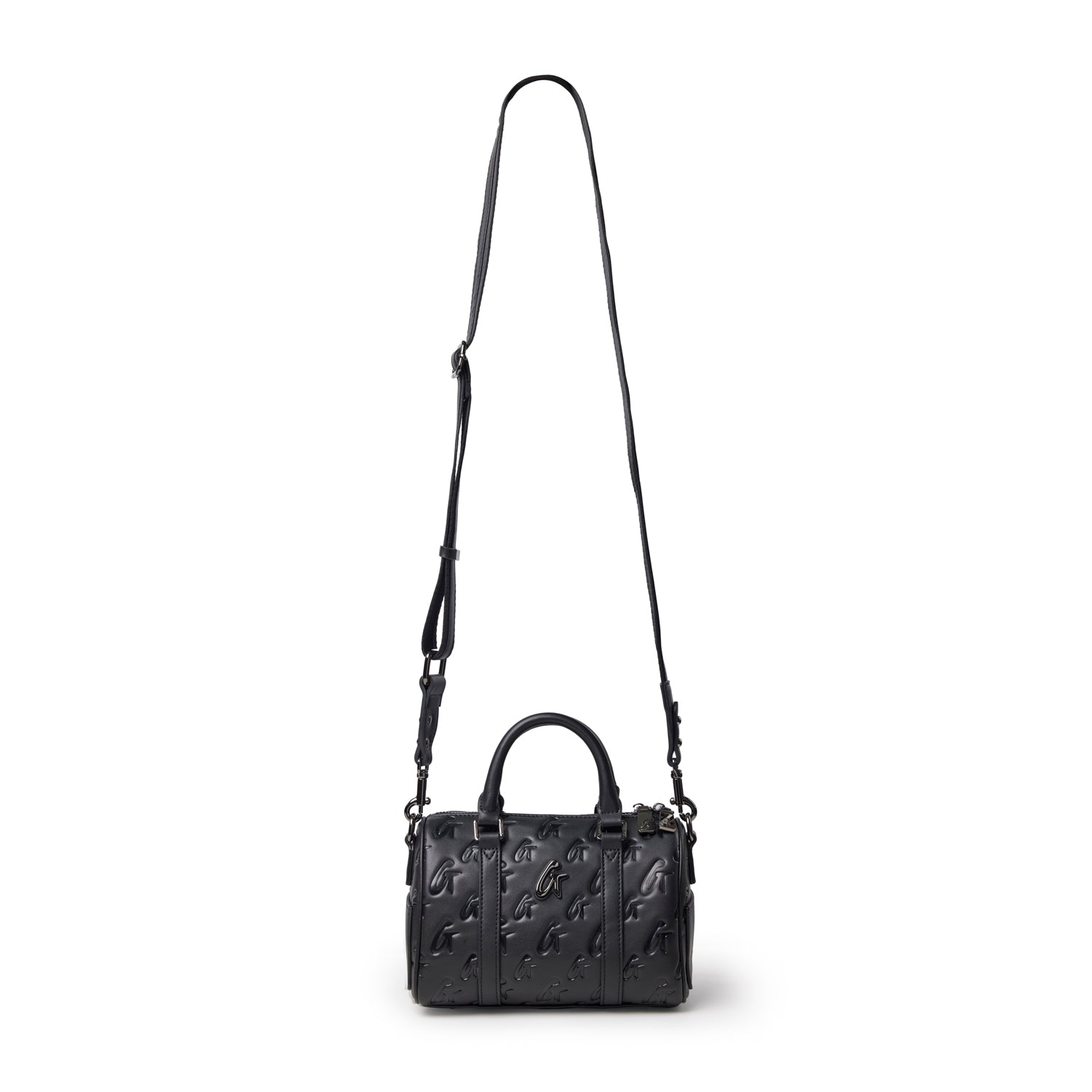 MINI MONOGRAM GAL BOSTON BAG - BLACK