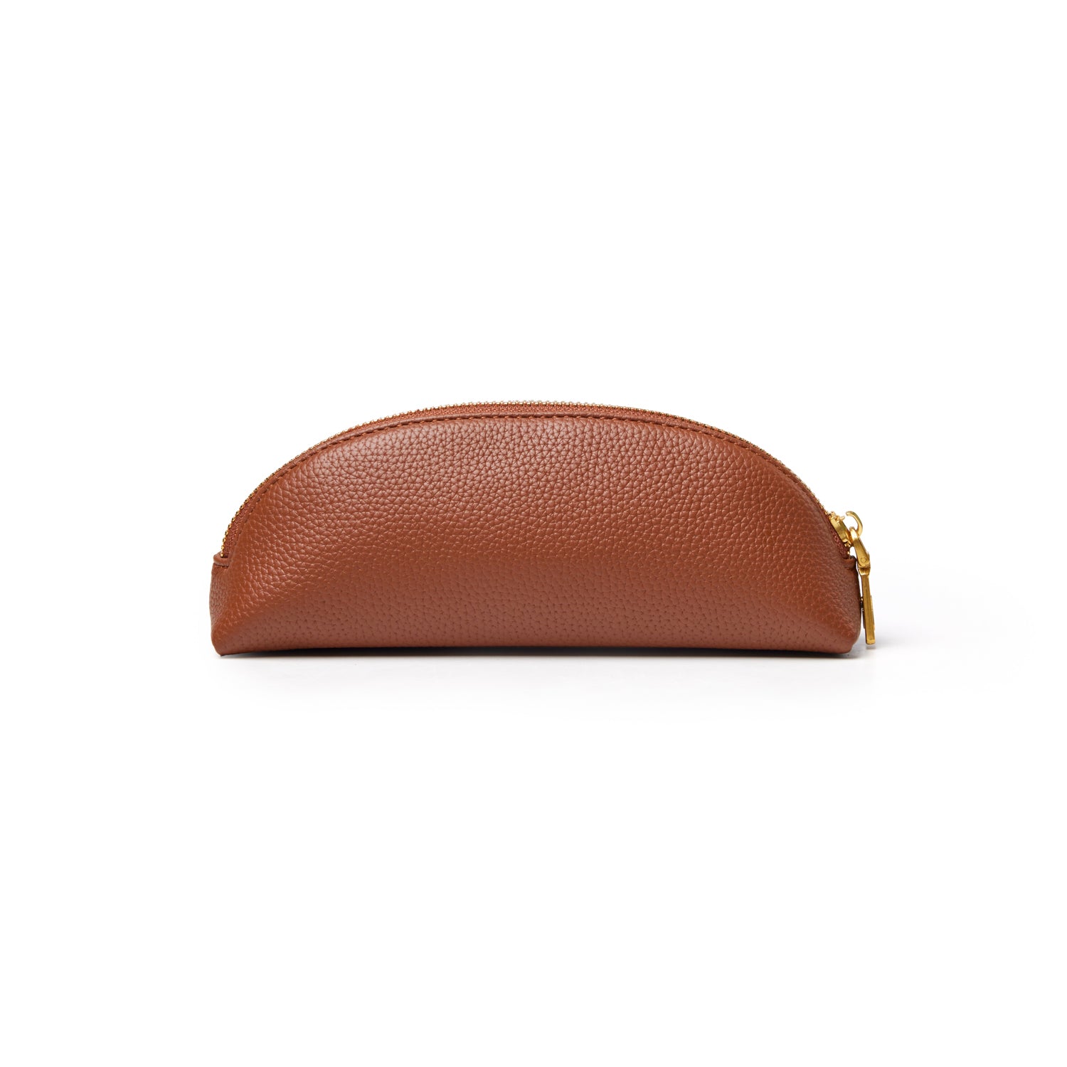 PEBBLE PENCIL POUCH - BROWN