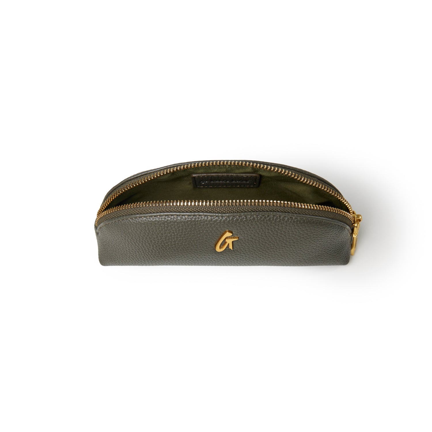 PEBBLE PENCIL POUCH - OLIVE GREEN