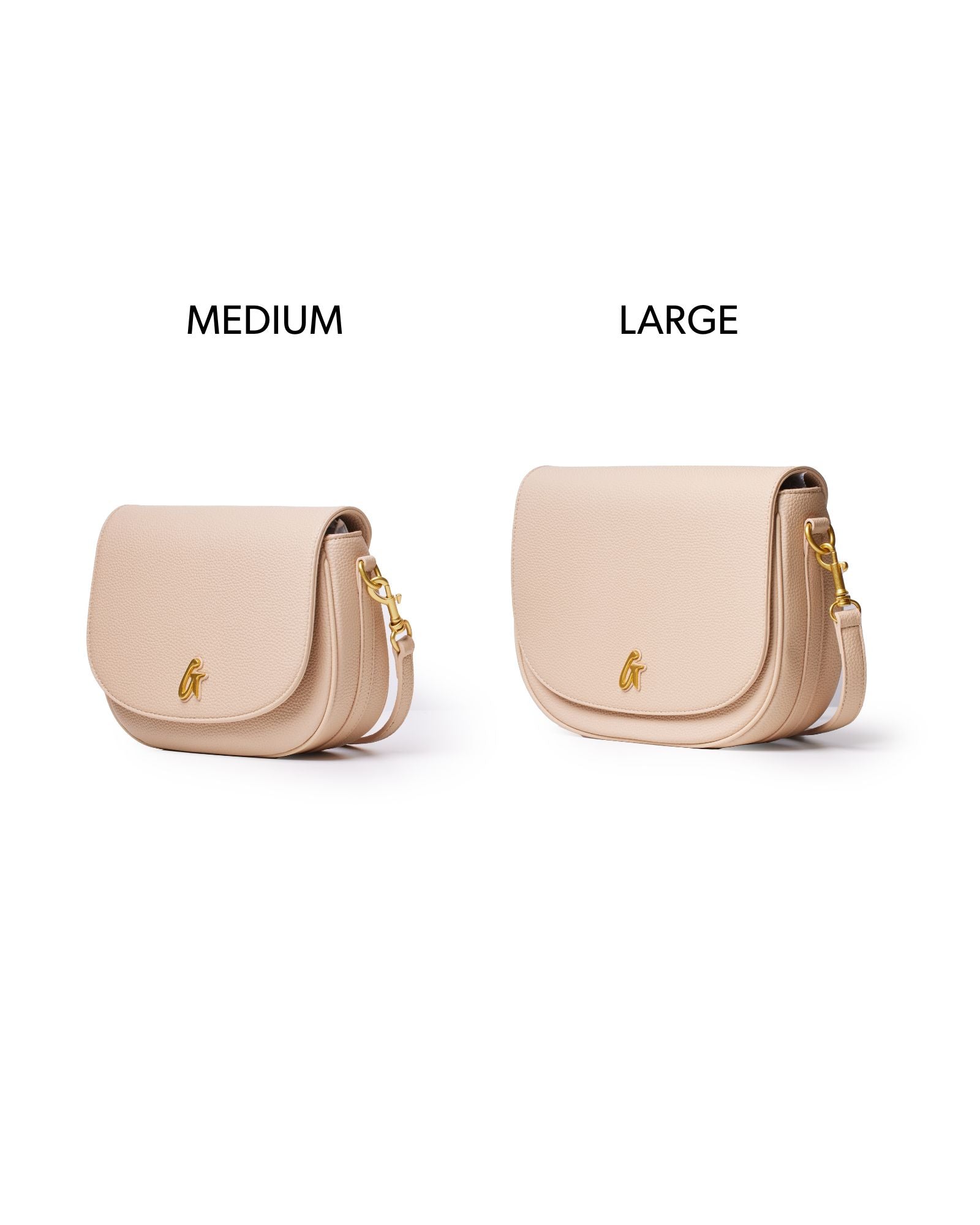 Glam-Aholic Lifestyle: Nude Large Pebble Shoulder Bag - Vegan