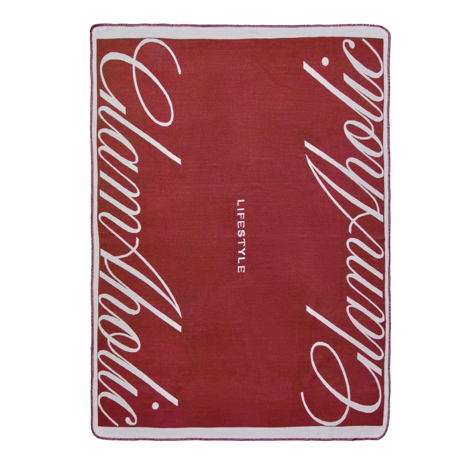SIGNATURE LUXE THROW BLANKET - BURGUNDY