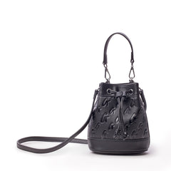 MONOGRAM MINI BUCKET BAG MATTE BLACK